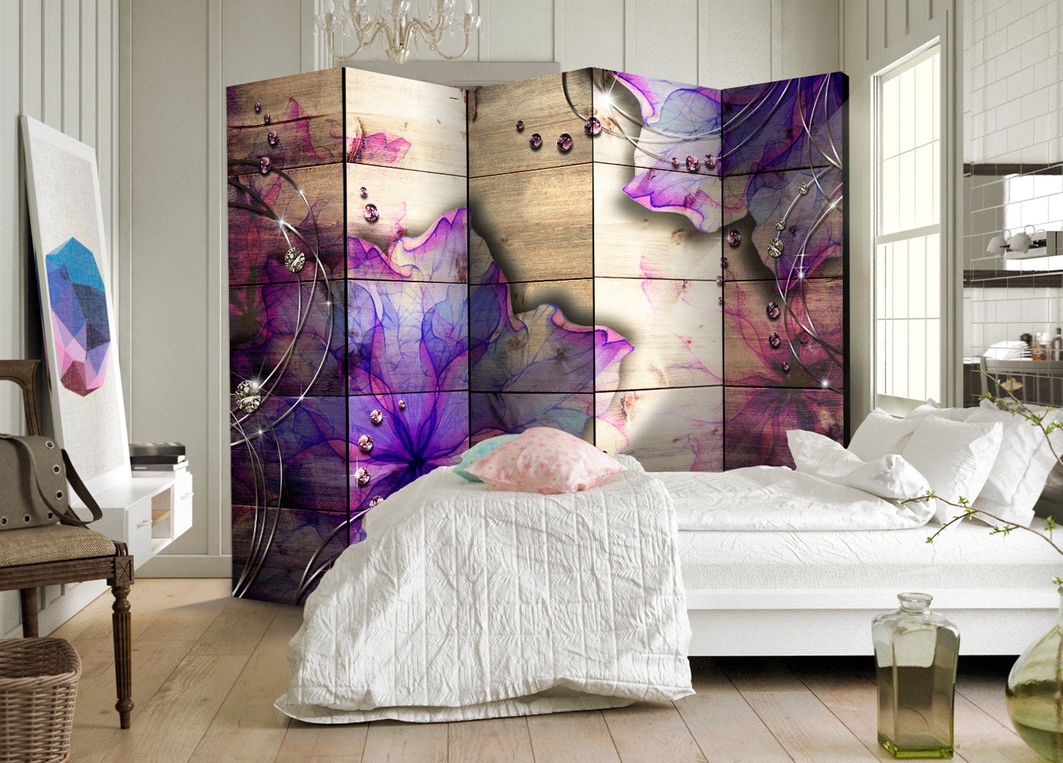 Aizslietnis 5-daļīgs - Violeta atmiņa (225x172cm) 225x172 cm Home Trends