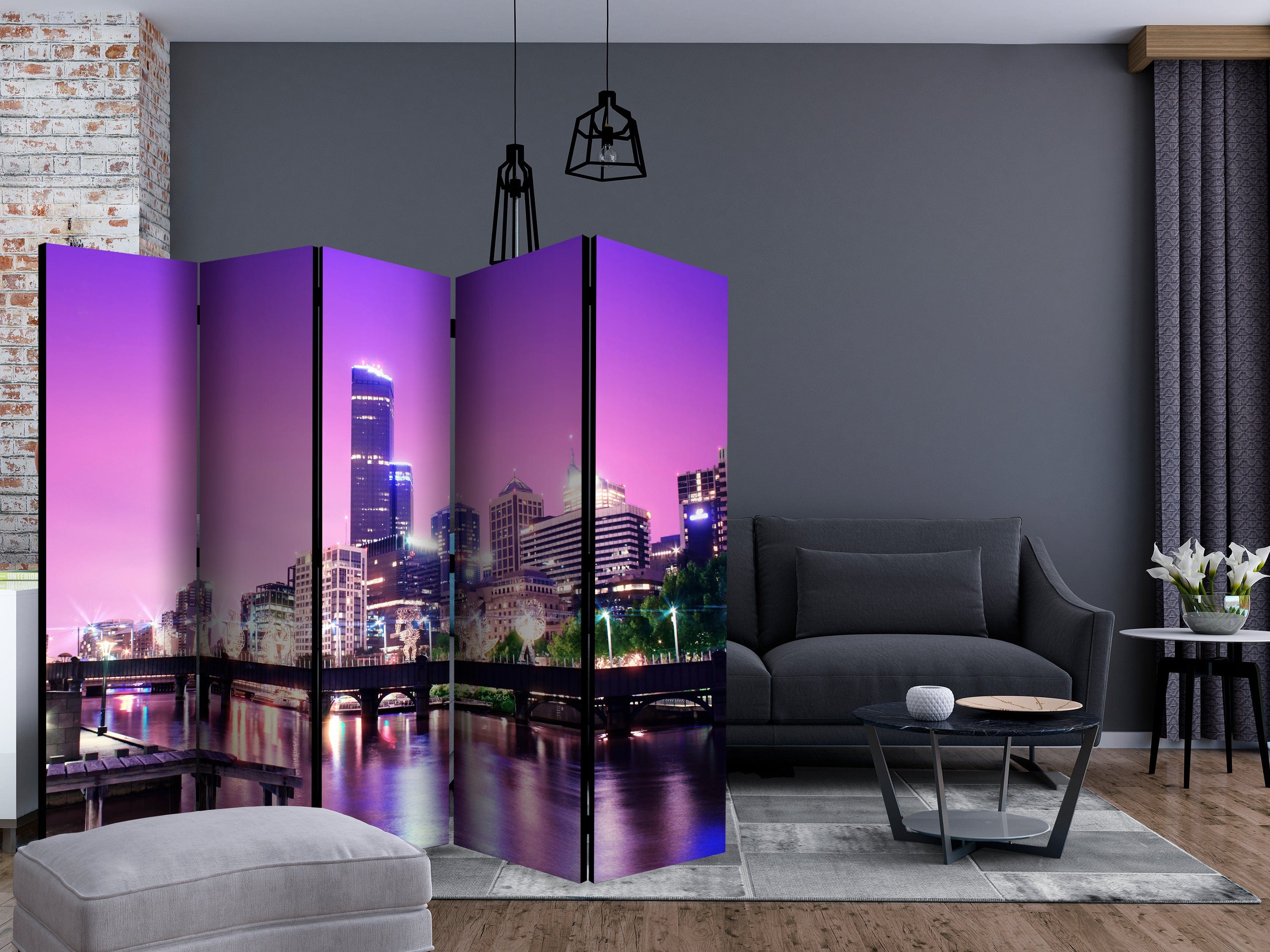 Aizslietnis 5-daļīgs - Violeta Melburna (225x172cm) 225x172 cm Home Trends