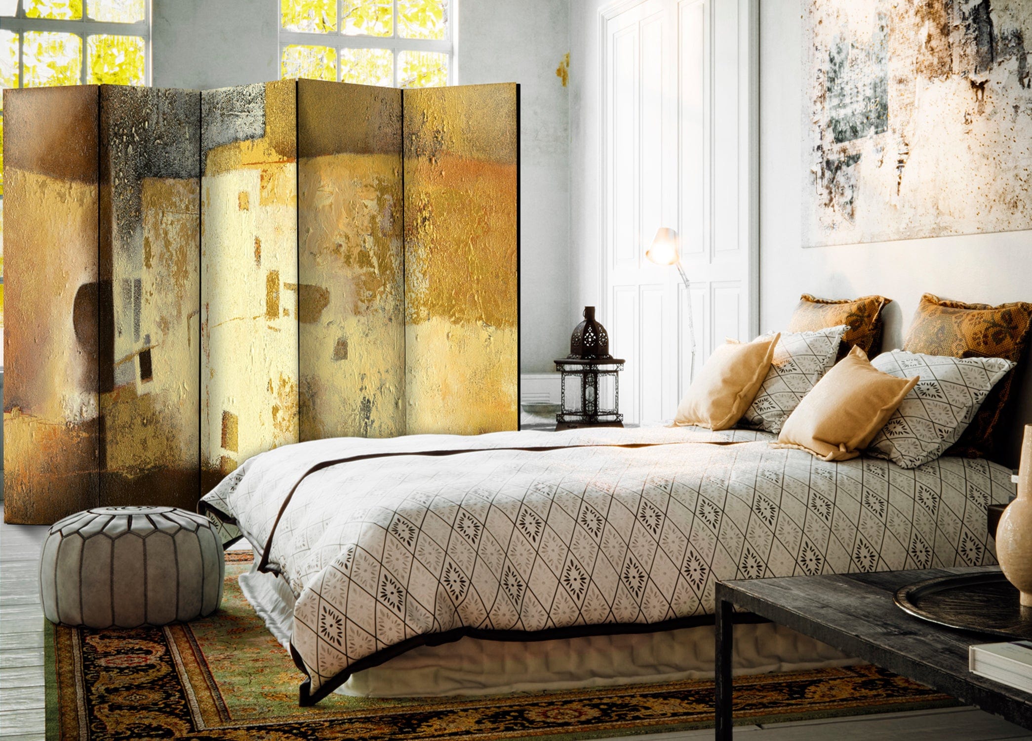 Aizslietnis 5-daļīgs - Zelta dīvainība (225x172cm) 225x172 cm Home Trends