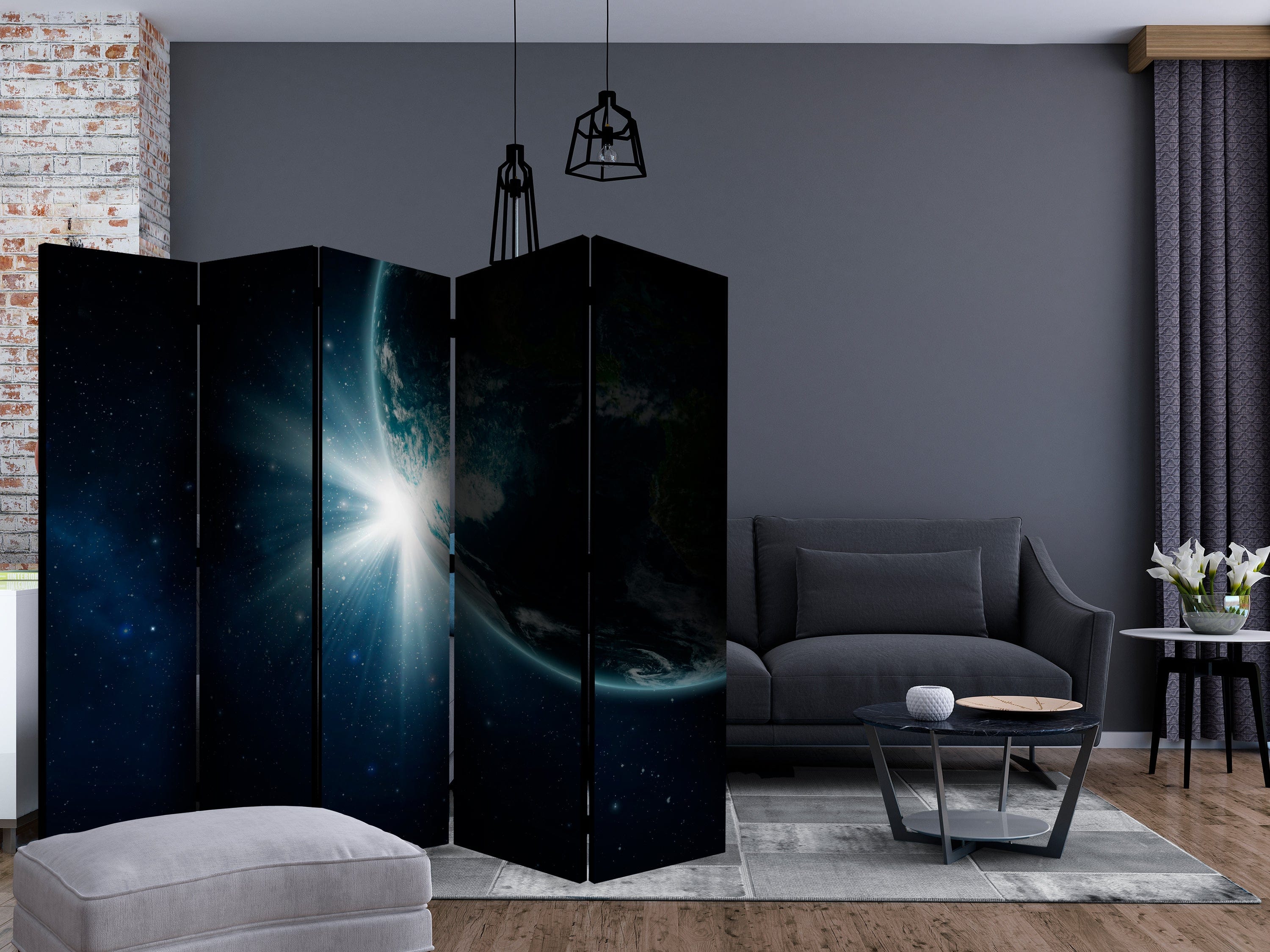 Aizslietnis 5-daļīgs - Zeme 1. versija (225x172cm) 225x172 cm Home Trends