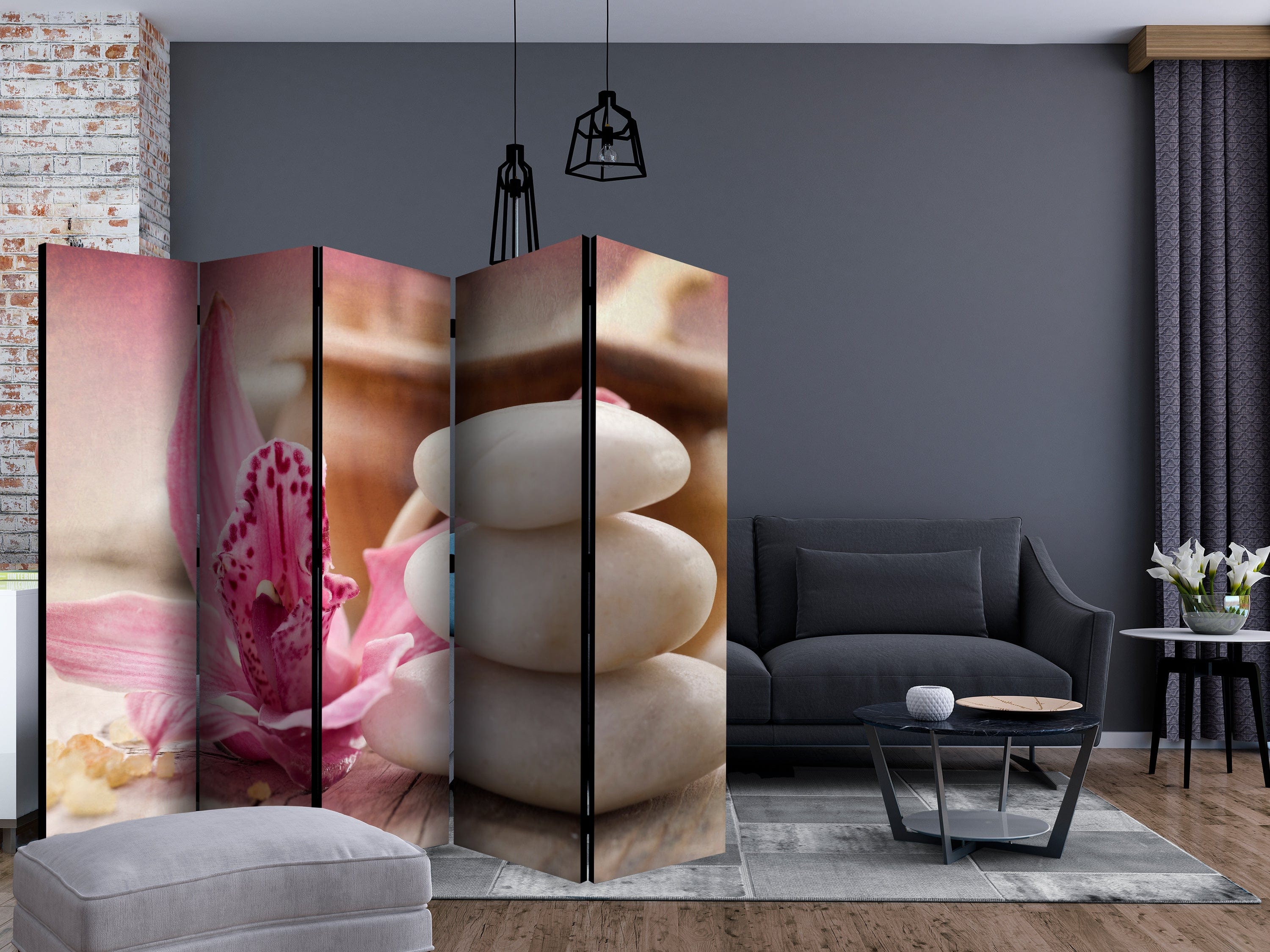 Aizslietnis 5-daļīgs - Zen un spa (225x172cm) 225x172 cm Home Trends