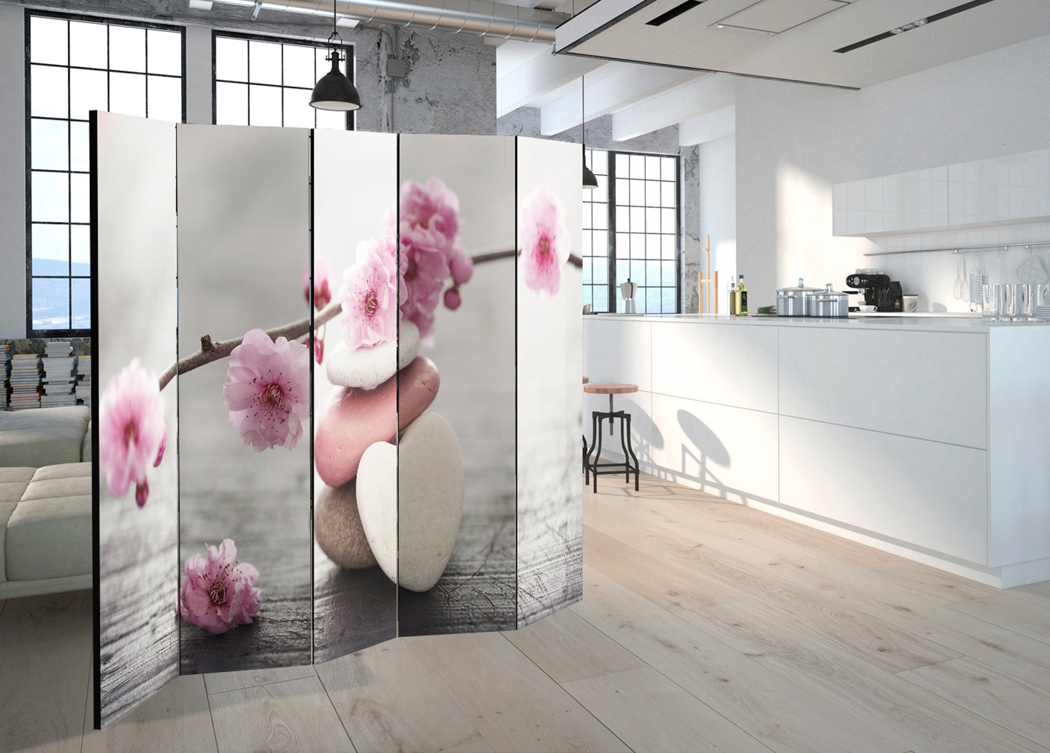 Aizslietnis 5-daļīgs - Zen ziedi (225x172cm) 225x172 cm Home Trends