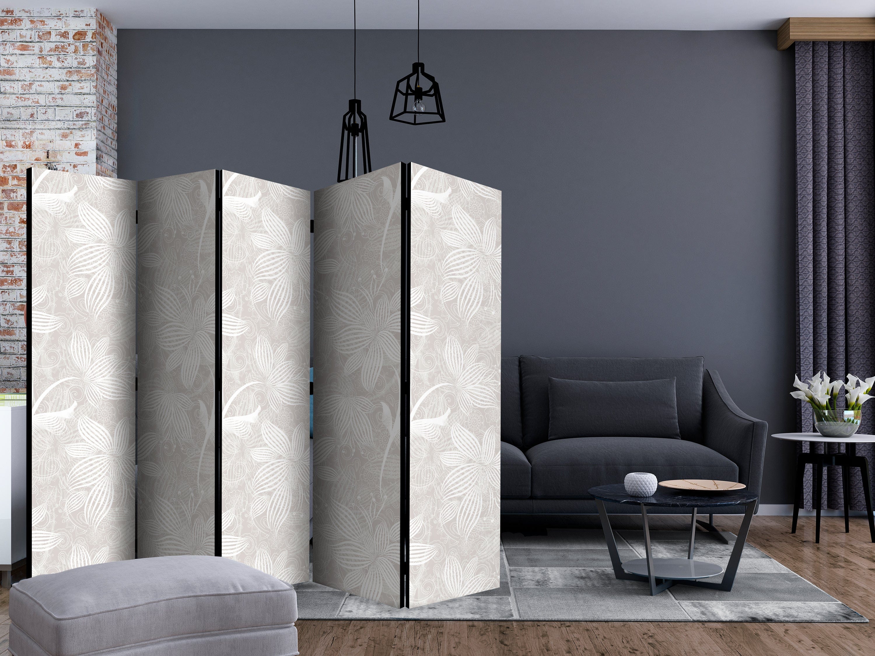 Aizslietnis 5-daļīgs - Ziedu elementi (225x172cm) 225x172 cm Home Trends