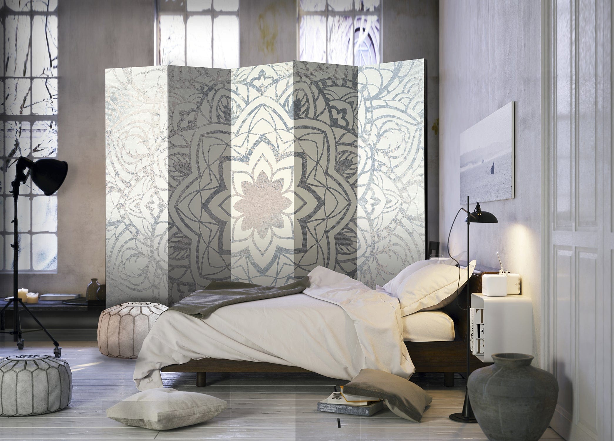 Aizslietnis 5-daļīgs - Ziemas mandala (225x172cm) 225x172 cm Home Trends