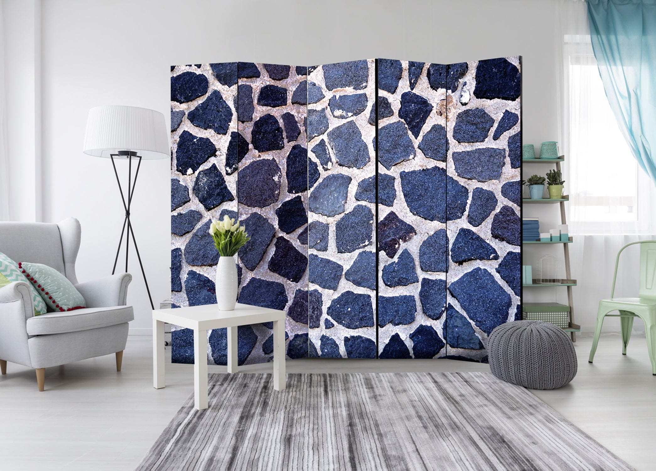Aizslietnis 5-daļīgs - Zilā vasara (225x172cm) 225x172 cm Home Trends