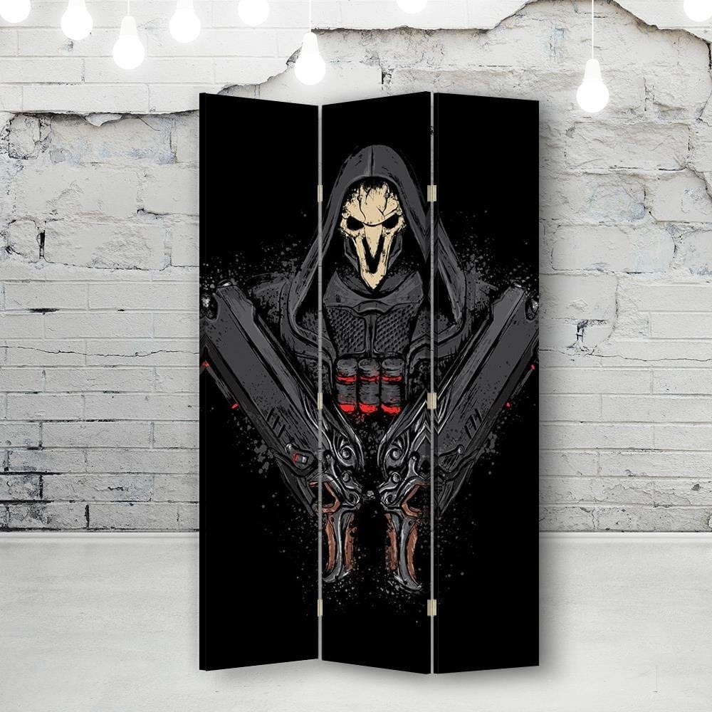 Aizslietnis ar vienpusēju apdruku, 3 paneļi, Vienpusīgs, Kanva, The Dark Warrior 110x175 Home Trends