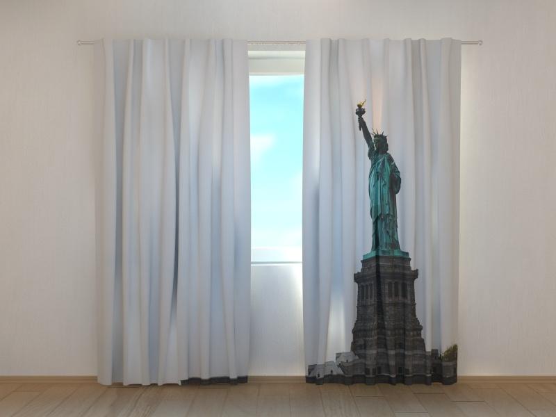 Dienas un nakts aizkari - Brīvības statuja 180 x 140 cm (2X 90x140 cm) / SCREEN E-interjers.lv