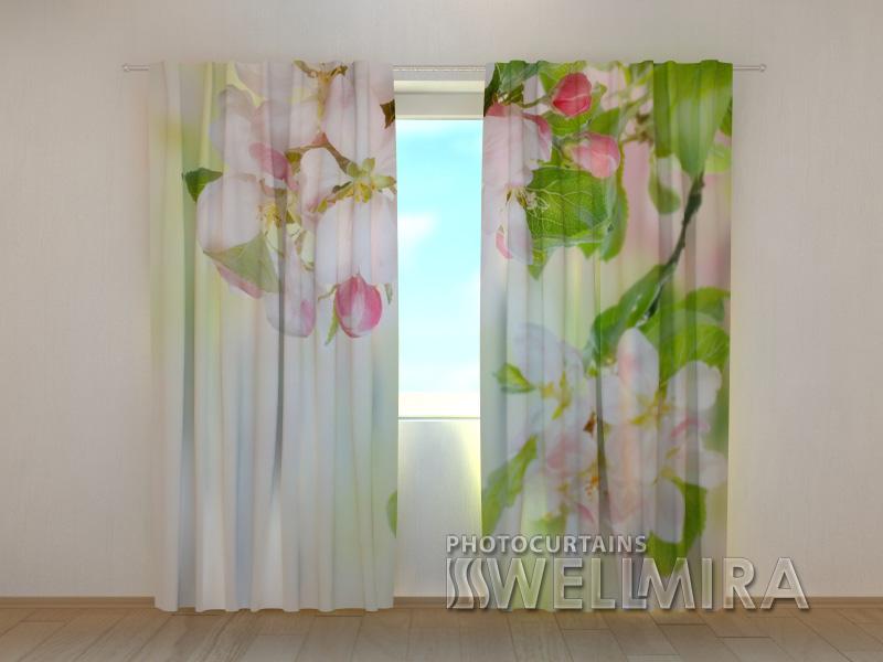 Dienas un nakts aizkari - Cidoniju ziedošs koks 180 x 140 cm (2X 90x140 cm) / SCREEN E-interjers.lv