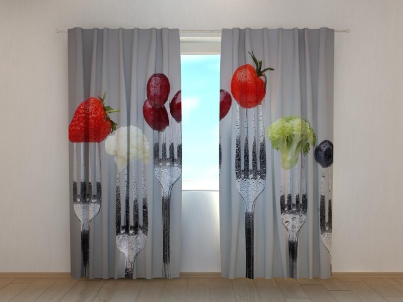 Dienas un nakts aizkari - Dakšas 180 x 140 cm (2X 90x140 cm) / SCREEN E-interjers.lv