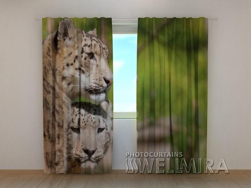 Dienas un nakts aizkari - Divi leopardi 180 x 140 cm (2X 90x140 cm) / SCREEN E-interjers.lv