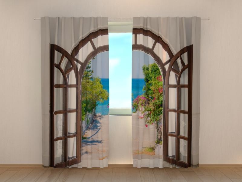 Dienas un nakts aizkari - Jūras harmonija 180 x 140 cm (2X 90x140 cm) / SCREEN E-interjers.lv