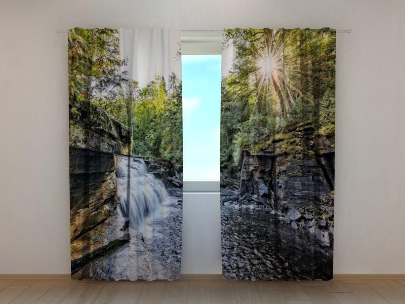 Dienas un nakts aizkari - Kalnu avota ūdens 180 x 140 cm (2X 90x140 cm) / SCREEN E-interjers.lv