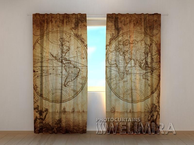 Dienas un nakts aizkari - Karte 180 x 140 cm (2X 90x140 cm) / SCREEN E-interjers.lv