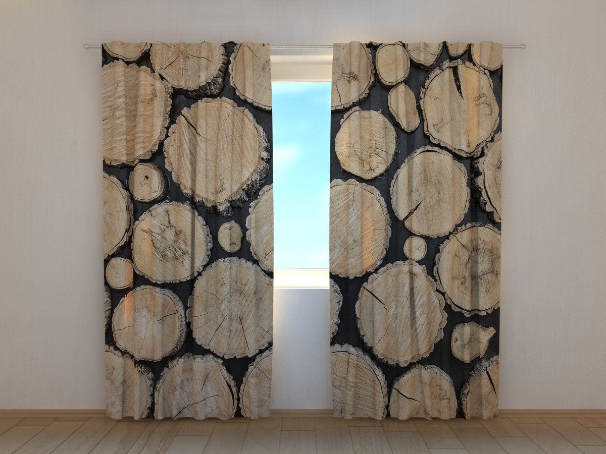 Dienas un nakts aizkari - Koku celmi 2. versija 180 x 140 cm (2X 90x140 cm) / SCREEN E-interjers.lv
