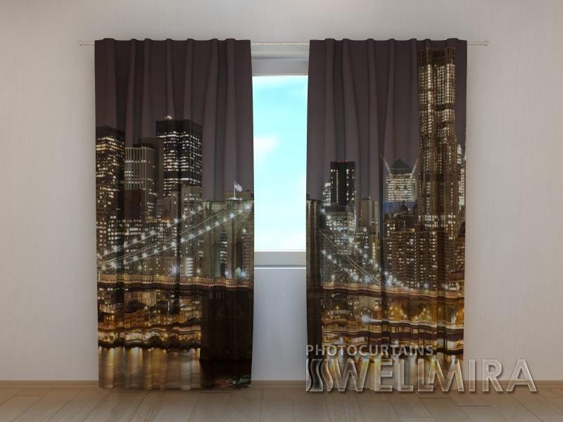 Dienas un nakts aizkari - Manhetenas tilts 4. versija 180 x 140 cm (2X 90x140 cm) / SCREEN E-interjers.lv