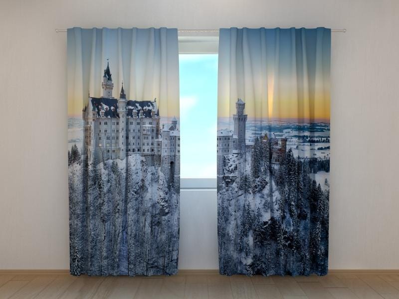 Dienas un nakts aizkari - Neišvānšteinas pils ziemā 180 x 140 cm (2X 90x140 cm) / SCREEN E-interjers.lv