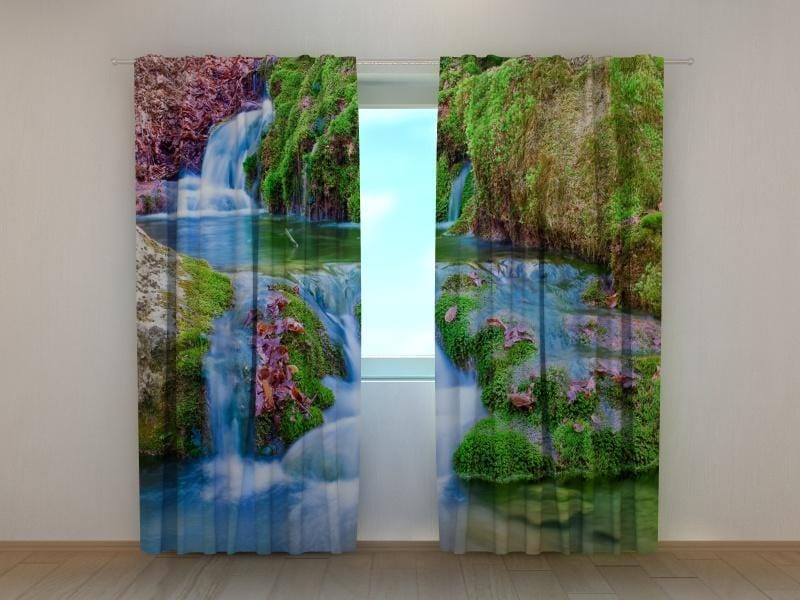 Dienas un nakts aizkari - Paradīzes ūdenskritumi 180 x 140 cm (2X 90x140 cm) / SCREEN E-interjers.lv