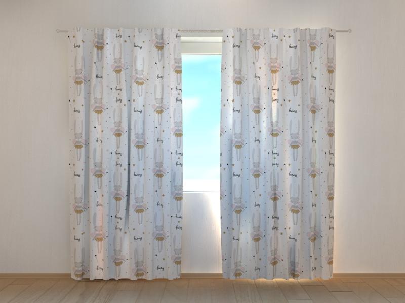 Dienas un nakts aizkari - Pasaku zaķis 180 x 140 cm (2X 90x140 cm) / SCREEN E-interjers.lv