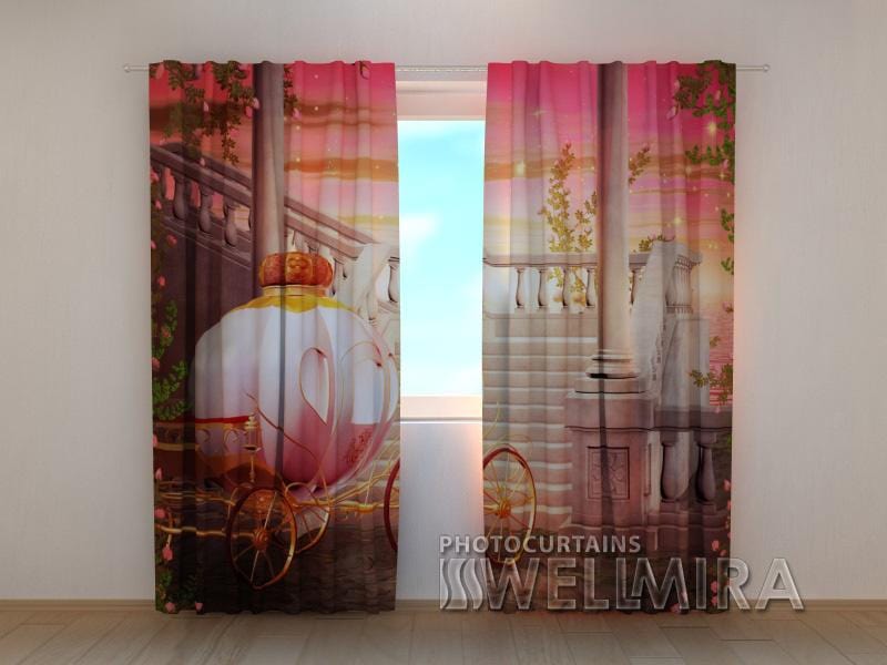 Dienas un nakts aizkari - Princeses kariete 180 x 140 cm (2X 90x140 cm) / SCREEN E-interjers.lv