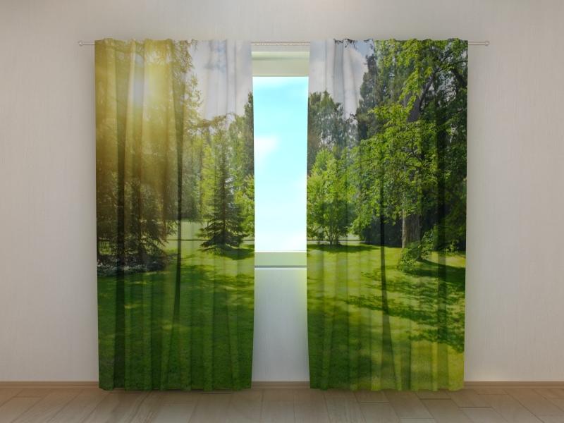 Dienas un nakts aizkari - Rīts parkā 180 x 140 cm (2X 90x140 cm) / SCREEN E-interjers.lv