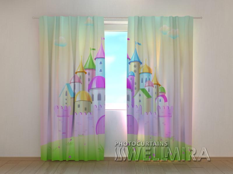Dienas un nakts aizkari - Rozā pils 180 x 140 cm (2X 90x140 cm) / SCREEN E-interjers.lv