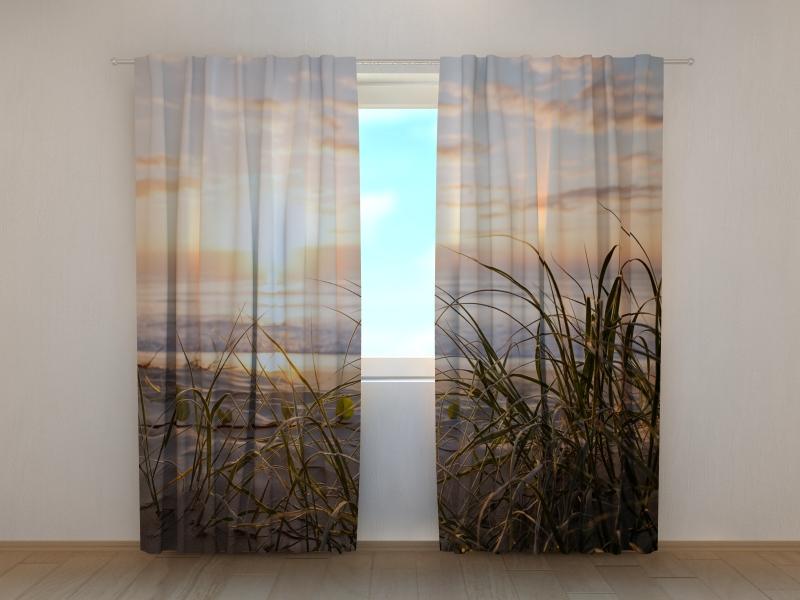 Dienas un nakts aizkari - Silts vakars pludmalē 160 x 140 cm (2X 80x140 cm) / SCREEN E-interjers.lv