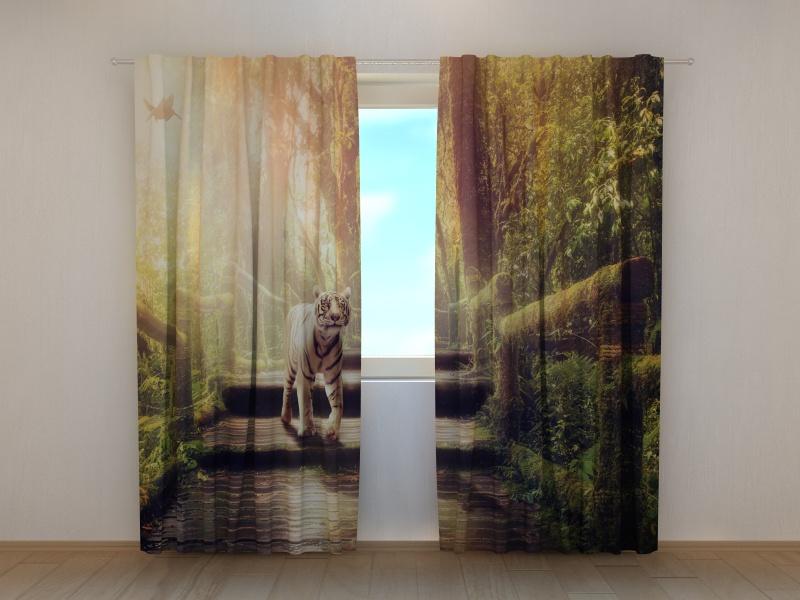 Dienas un nakts aizkari - Tīģeris džungļos 180 x 140 cm (2X 90x140 cm) / SCREEN E-interjers.lv