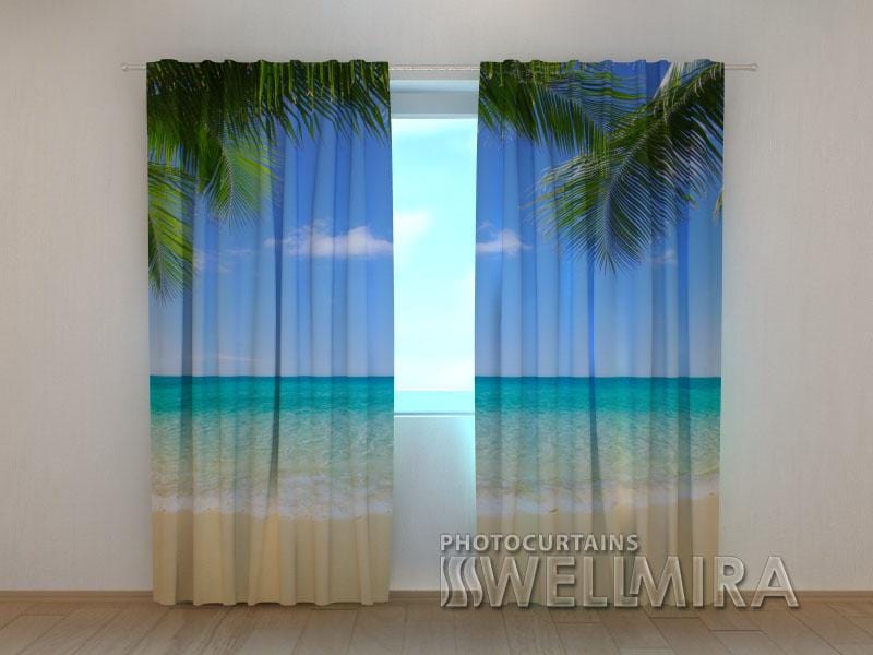 Dienas un nakts aizkari - Vasaras pludmale 2. versija 180 x 140 cm (2X 90x140 cm) / SCREEN E-interjers.lv
