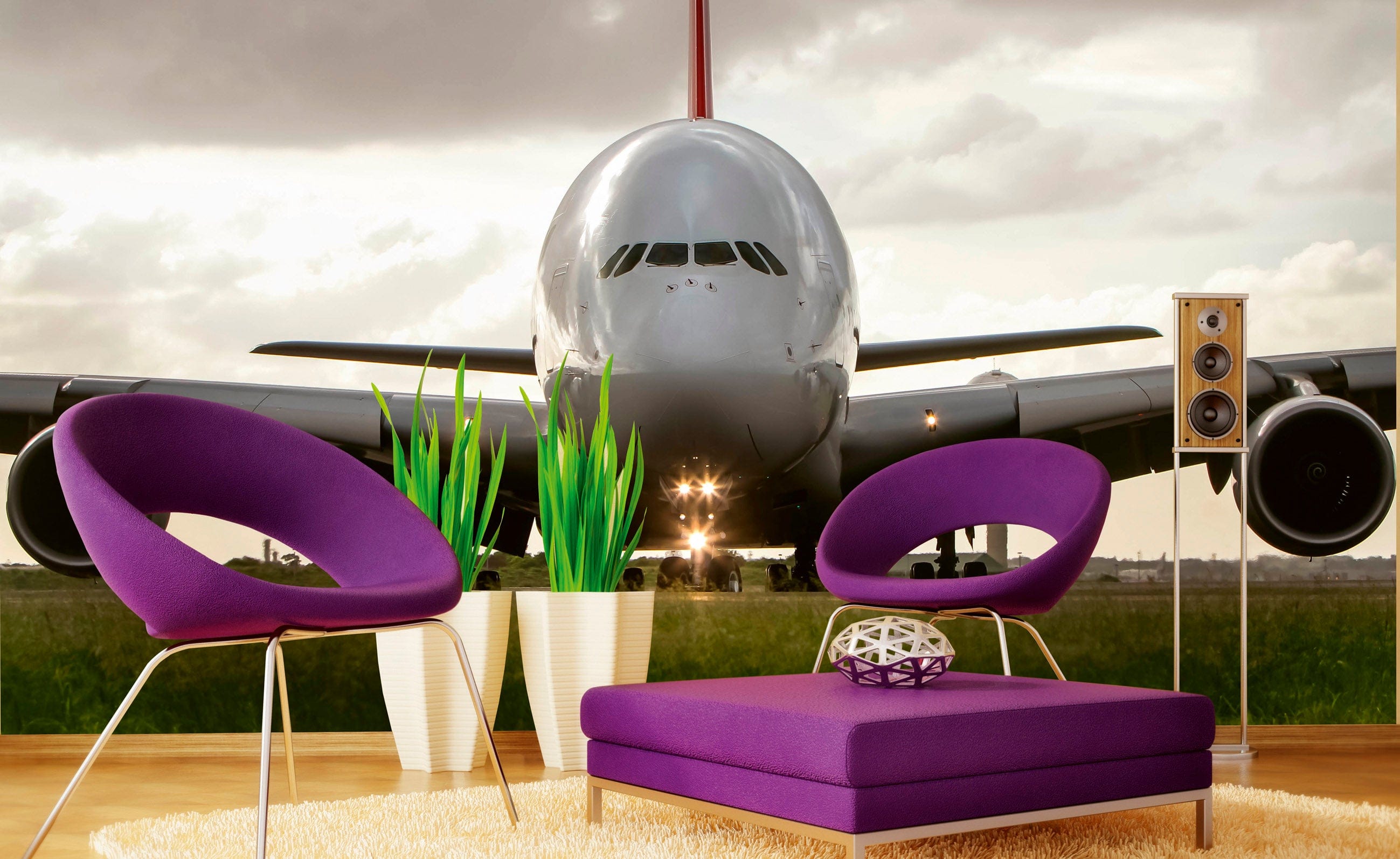 Flizelīna fototapetes - Airbus A380 375 x 250 cm D-ART
