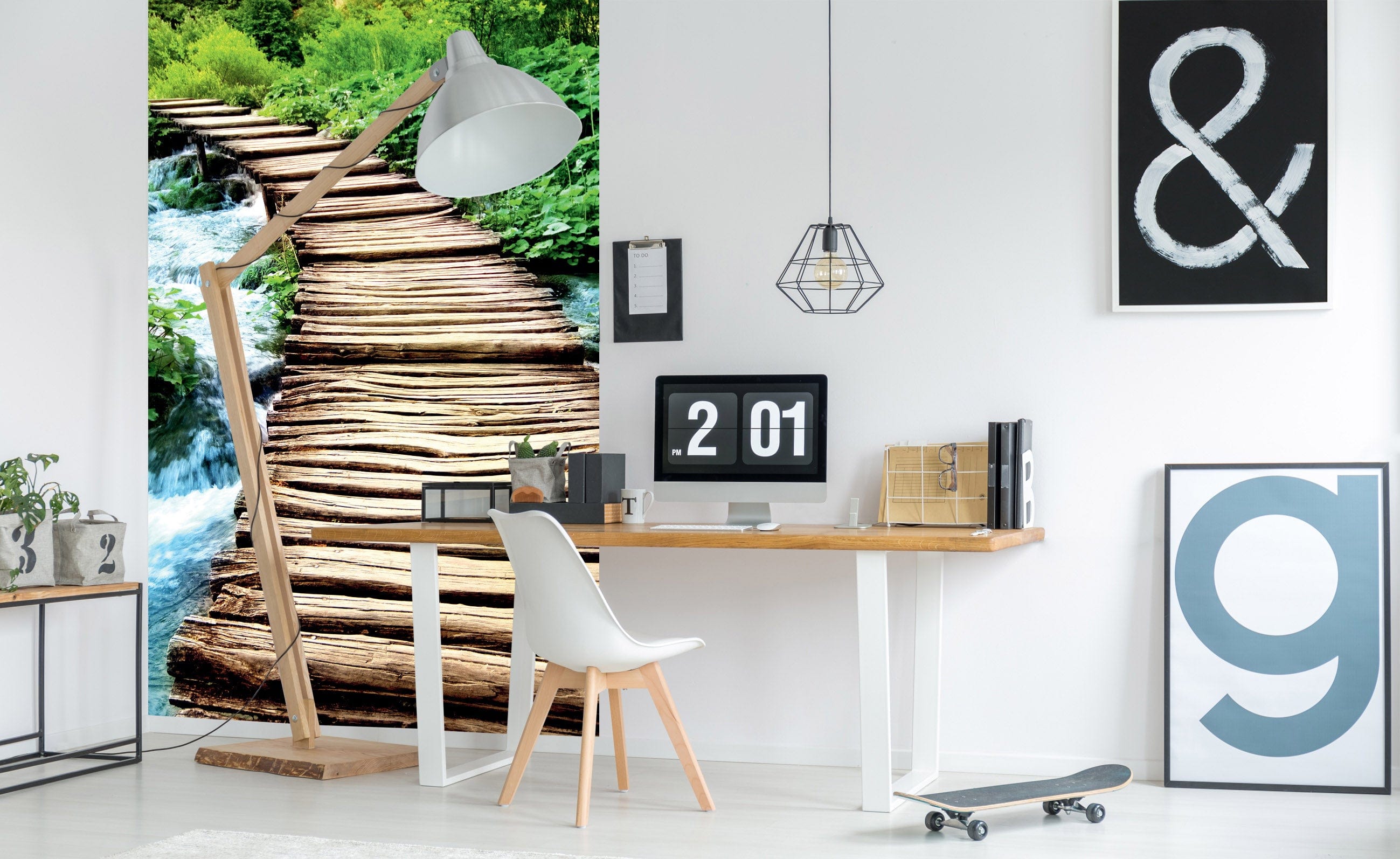 Flizelīna fototapetes ar dabas taku - Promenāde 150 x 250 cm D-ART