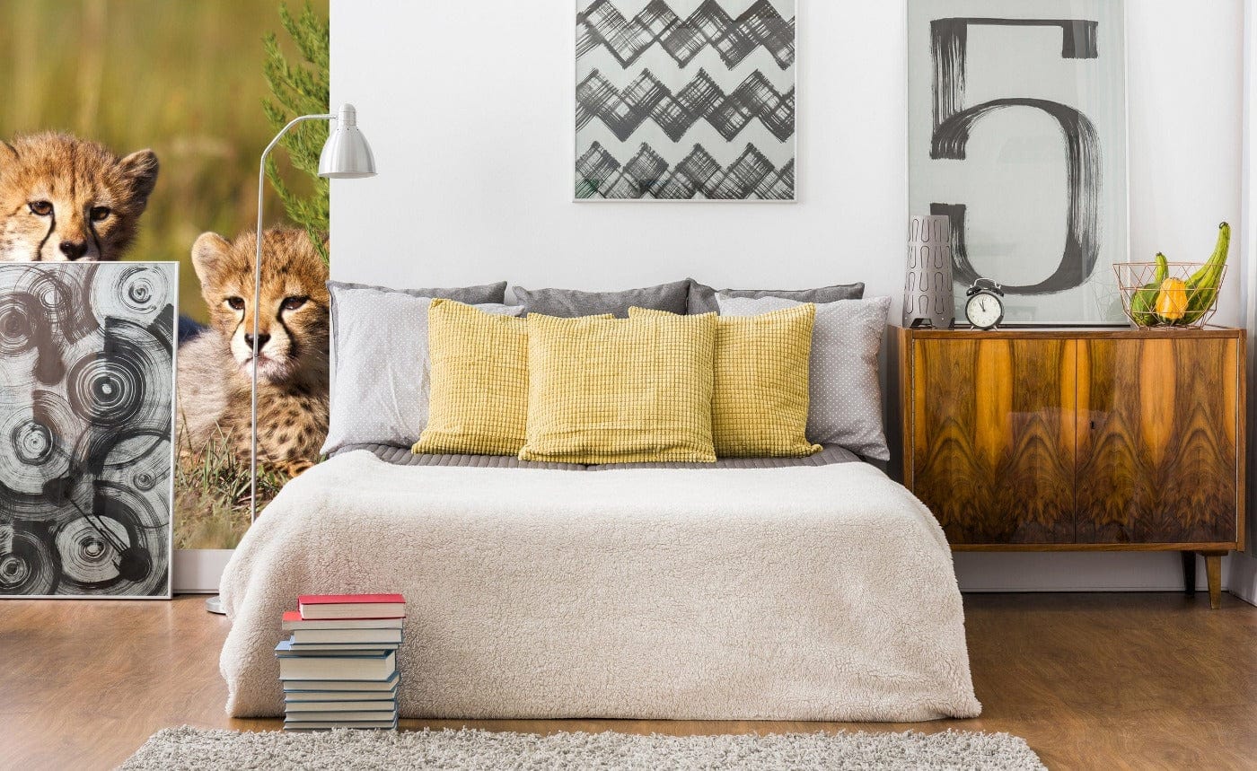 Flizelīna fototapetes ar dzīvniekiem - Gepardi 150 x 250 cm D-ART