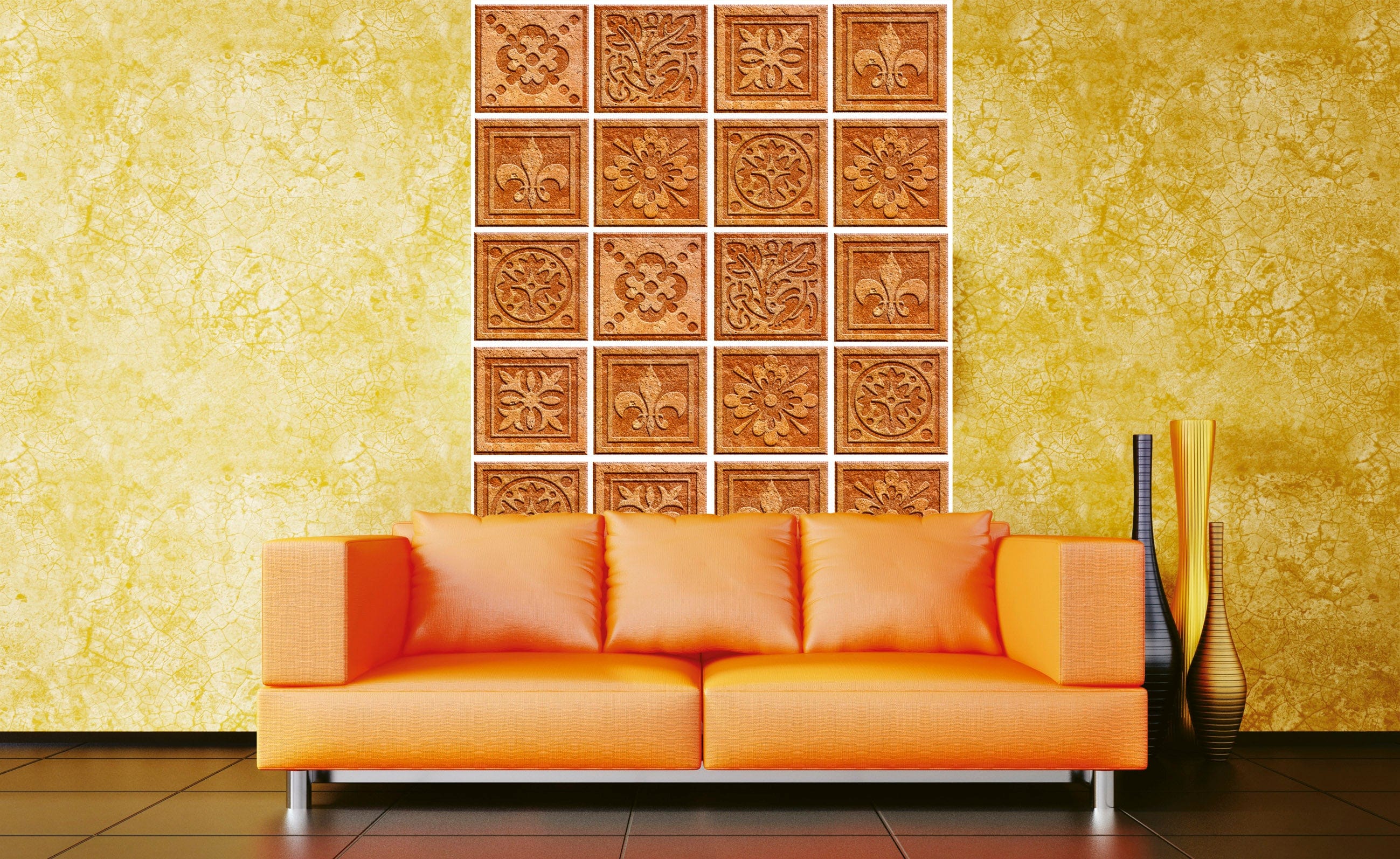 Flizelīna fototapetes ar flīzēm - Granīta flīzes 150 x 250 cm D-ART