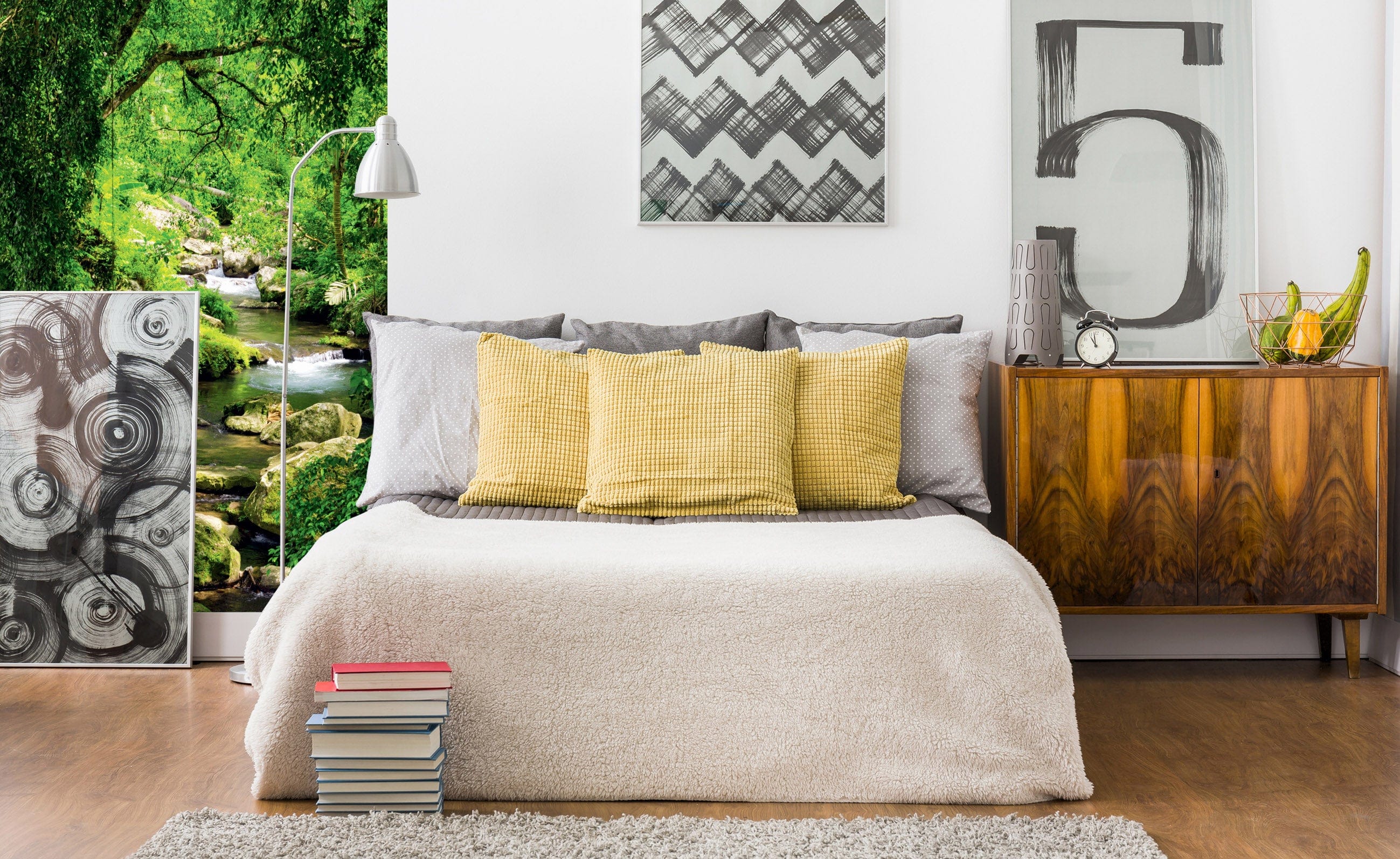 Flizelīna fototapetes ar kalnu strautu - Straume 150 x 250 cm D-ART