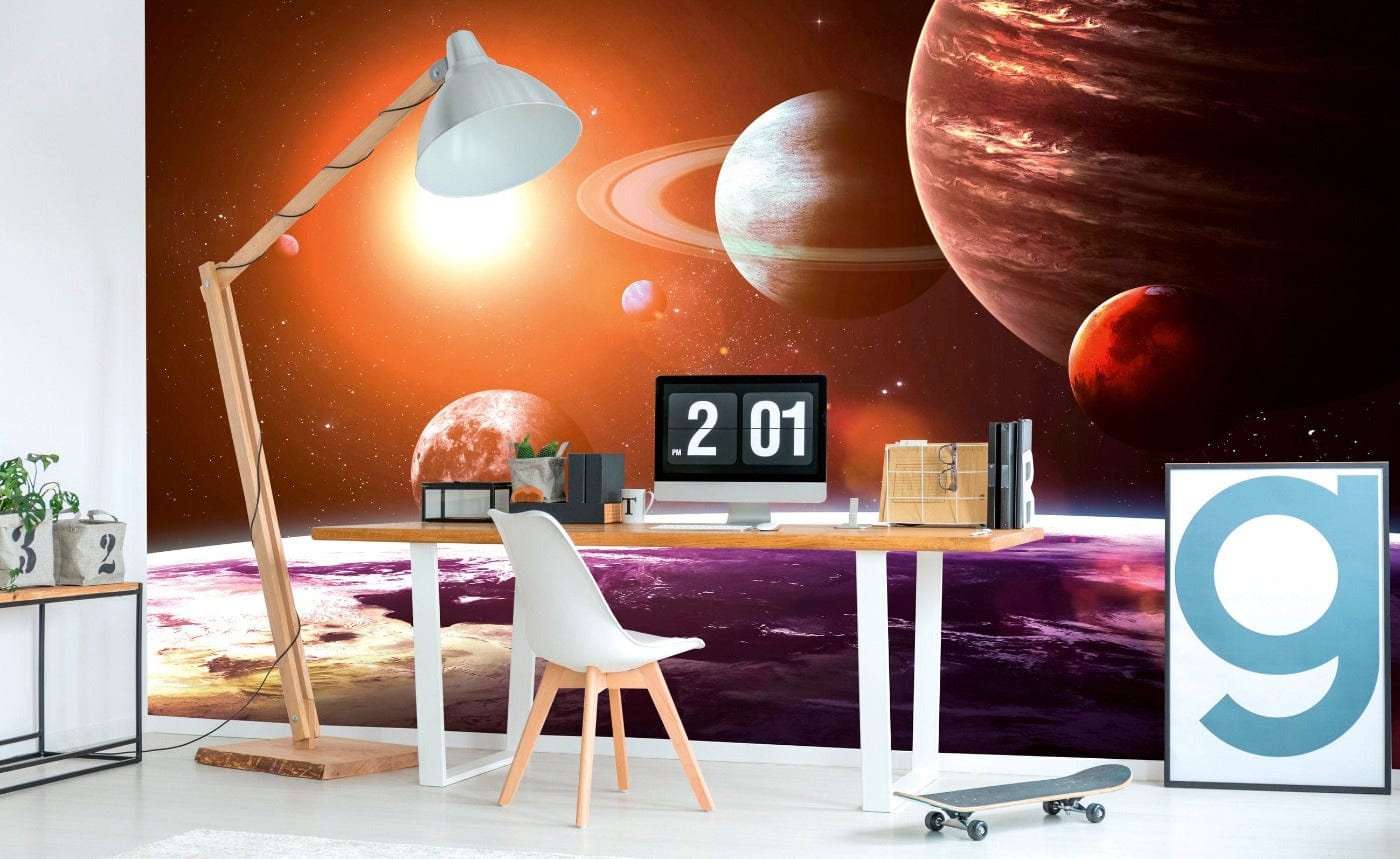 Flizelīna fototapetes ar kosmosu - Saules sistēma 375 x 250 cm D-ART