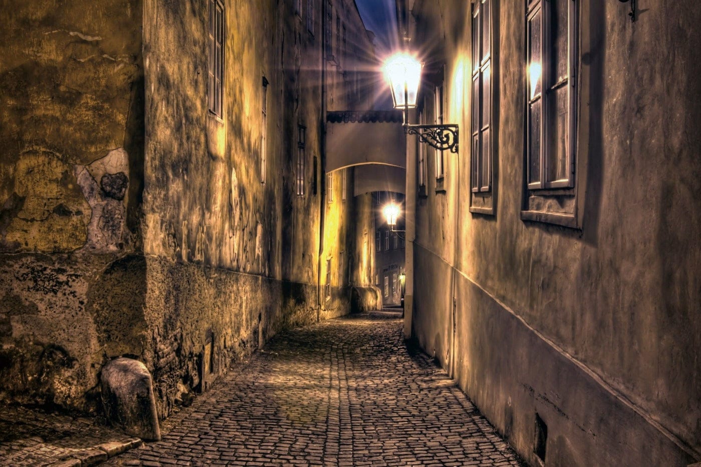 Flizelīna fototapetes ar nakts pilsētu - Romantiska nakts D-ART