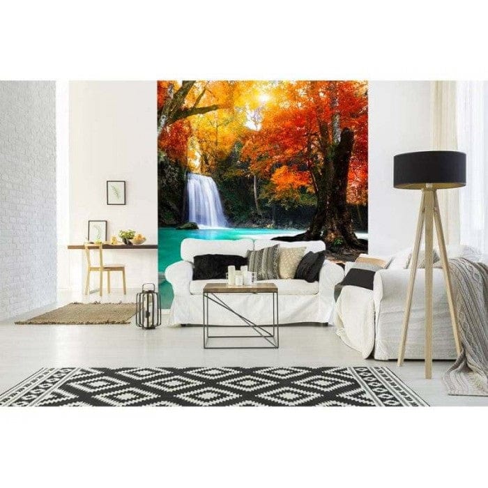 Flizelīna fototapetes ar rudens ūdenskritumu 225 x 250 cm D-ART