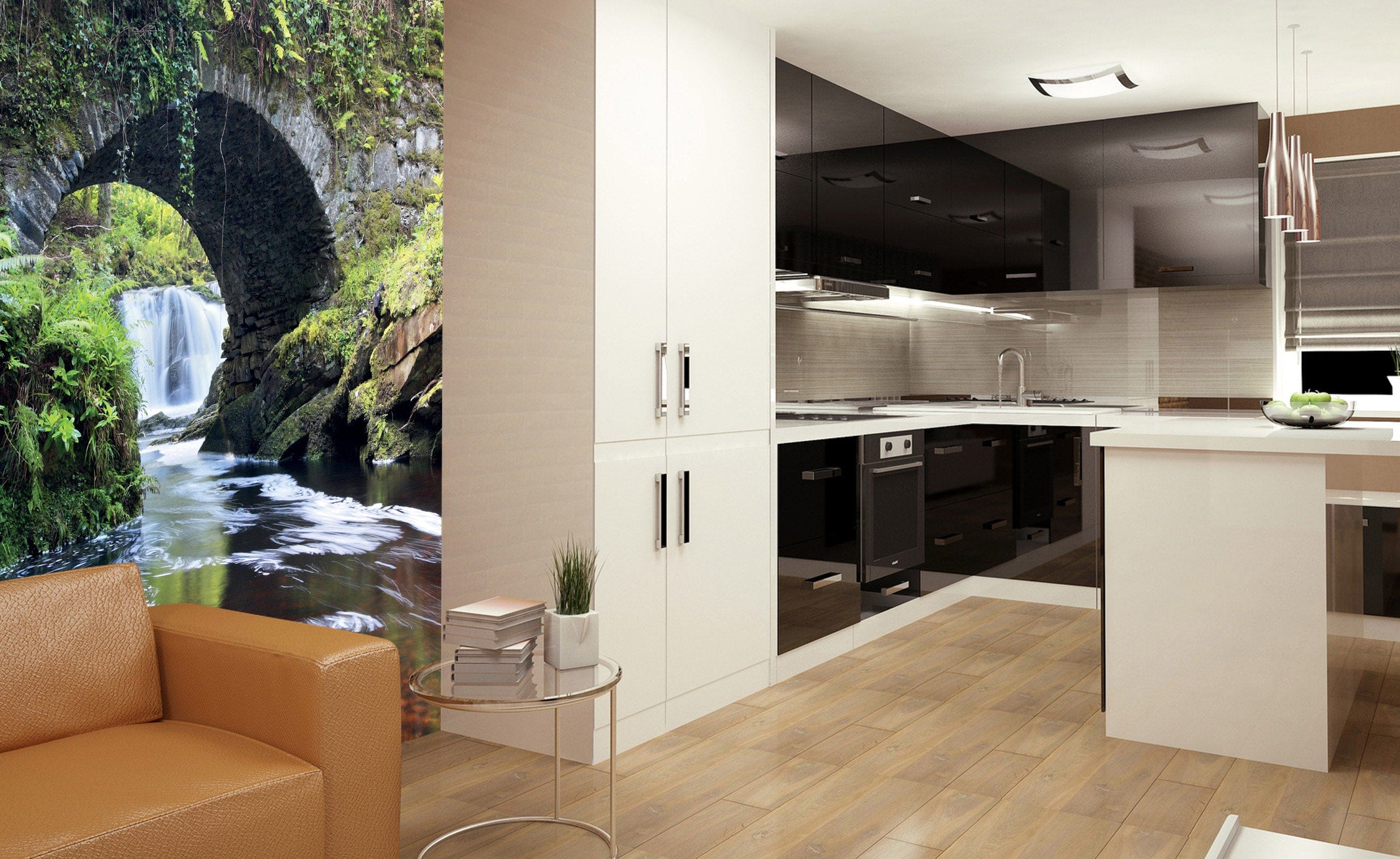 Flizelīna fototapetes ar vecu tiltu - Īrija 225 x 250 cm D-ART