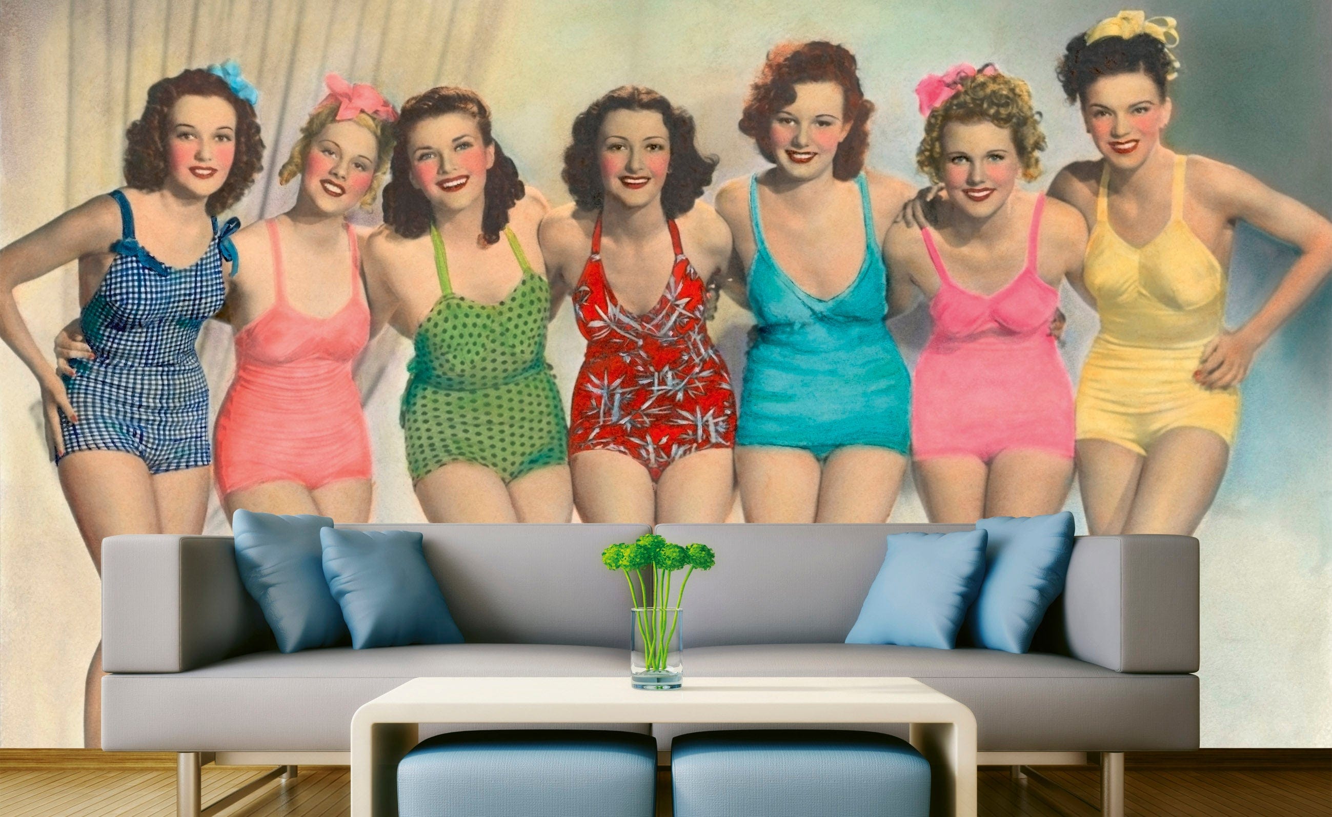 Flizelīna fototapetes - Burvīgas dāmas 375 x 250 cm D-ART