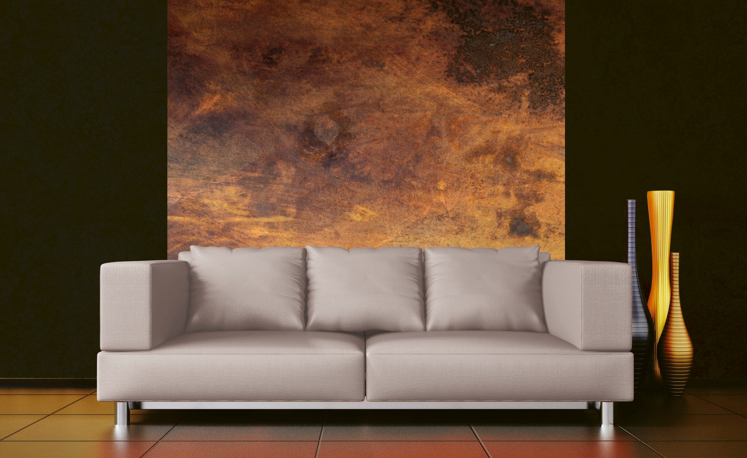 Flizelīna fototapetes - Metāla siena (varš) 225 x 250 cm D-ART