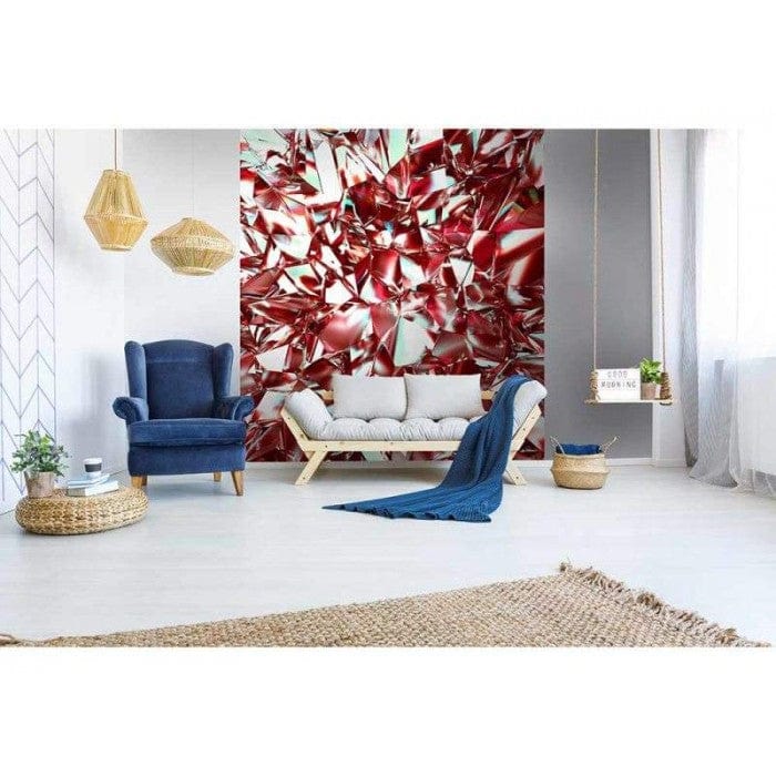 Flizelīna fototapetes - Sarkani kristāli 225 x 250 cm D-ART