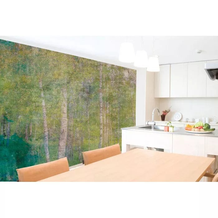 Flizelīna fototapetes - Vintāžas bērzu birzs D-ART