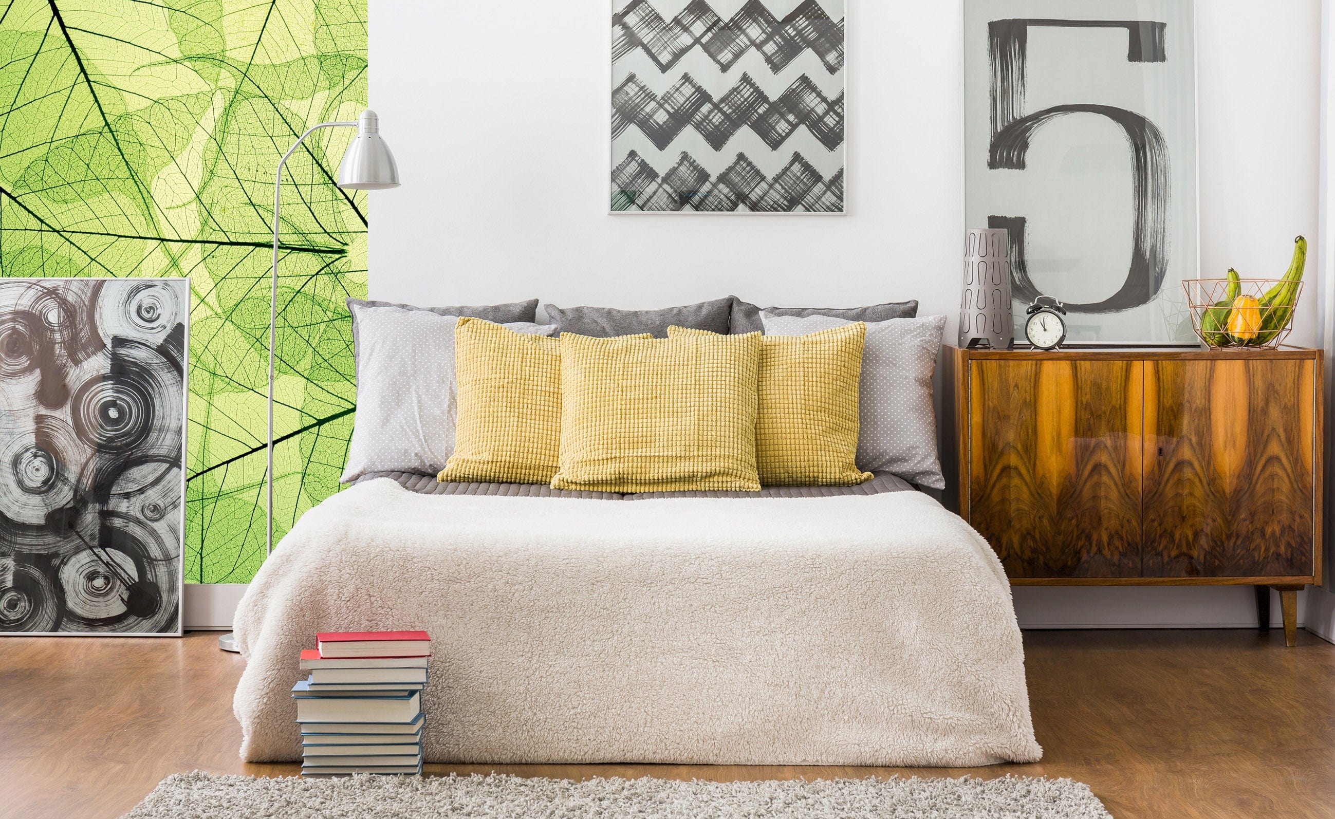 Flizelīna fototapetes - Zaļas lapas (dzislas) 150 x 250 cm D-ART