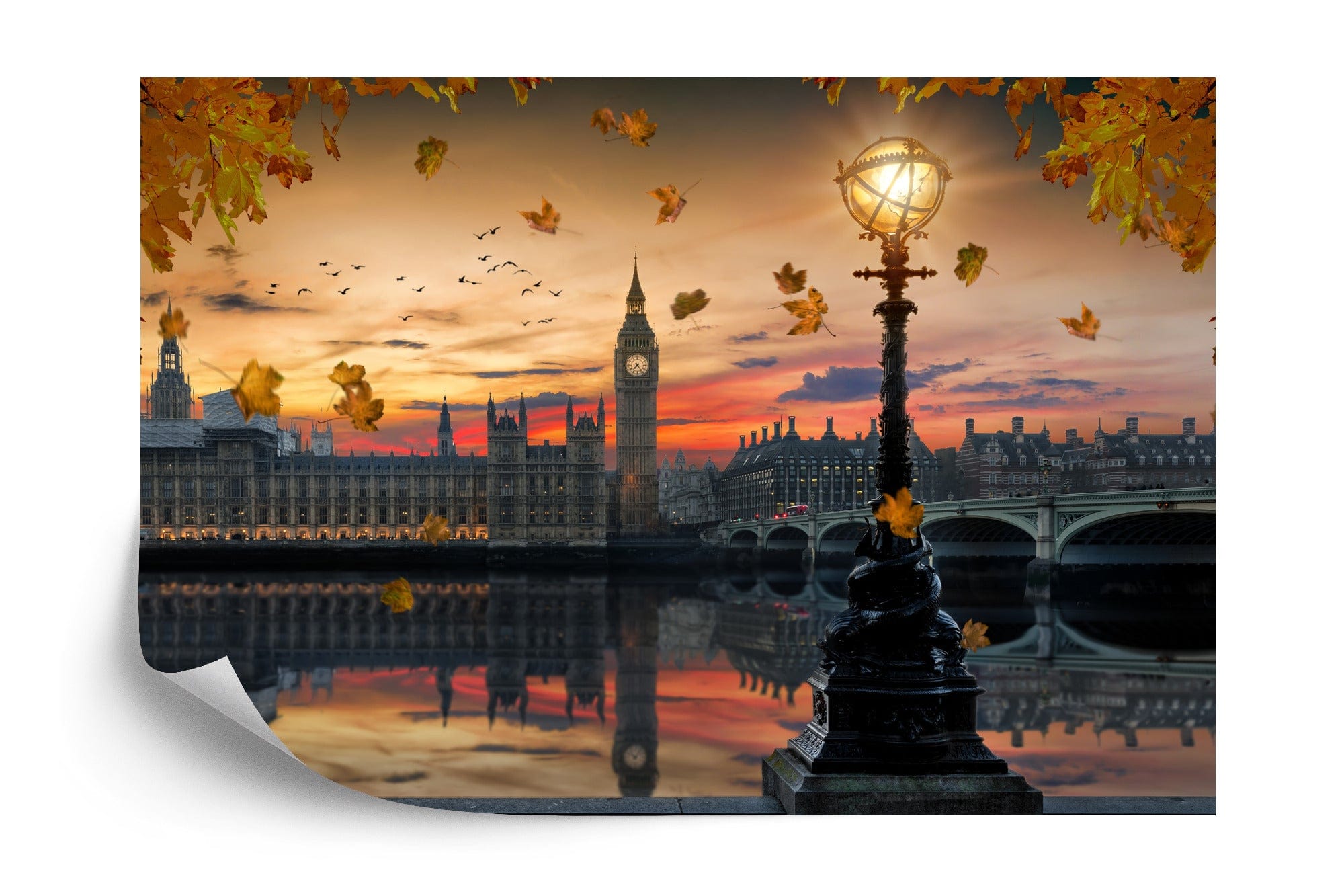 Fototapete - Londonas Big Ben 90x60 / Non-woven E-interjers.lv