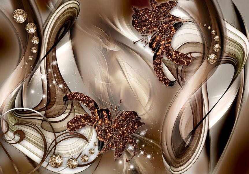 Fototapetes ar abstrakta rakstu - Ekscentriska kompozīcija Tapetenshop.lv