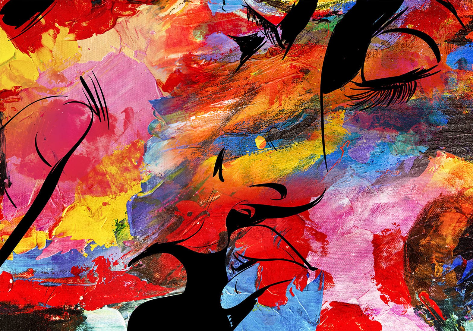 Fototapetes ar abstrakta rakstu - Mīlas stāsts Tapetenshop.lv