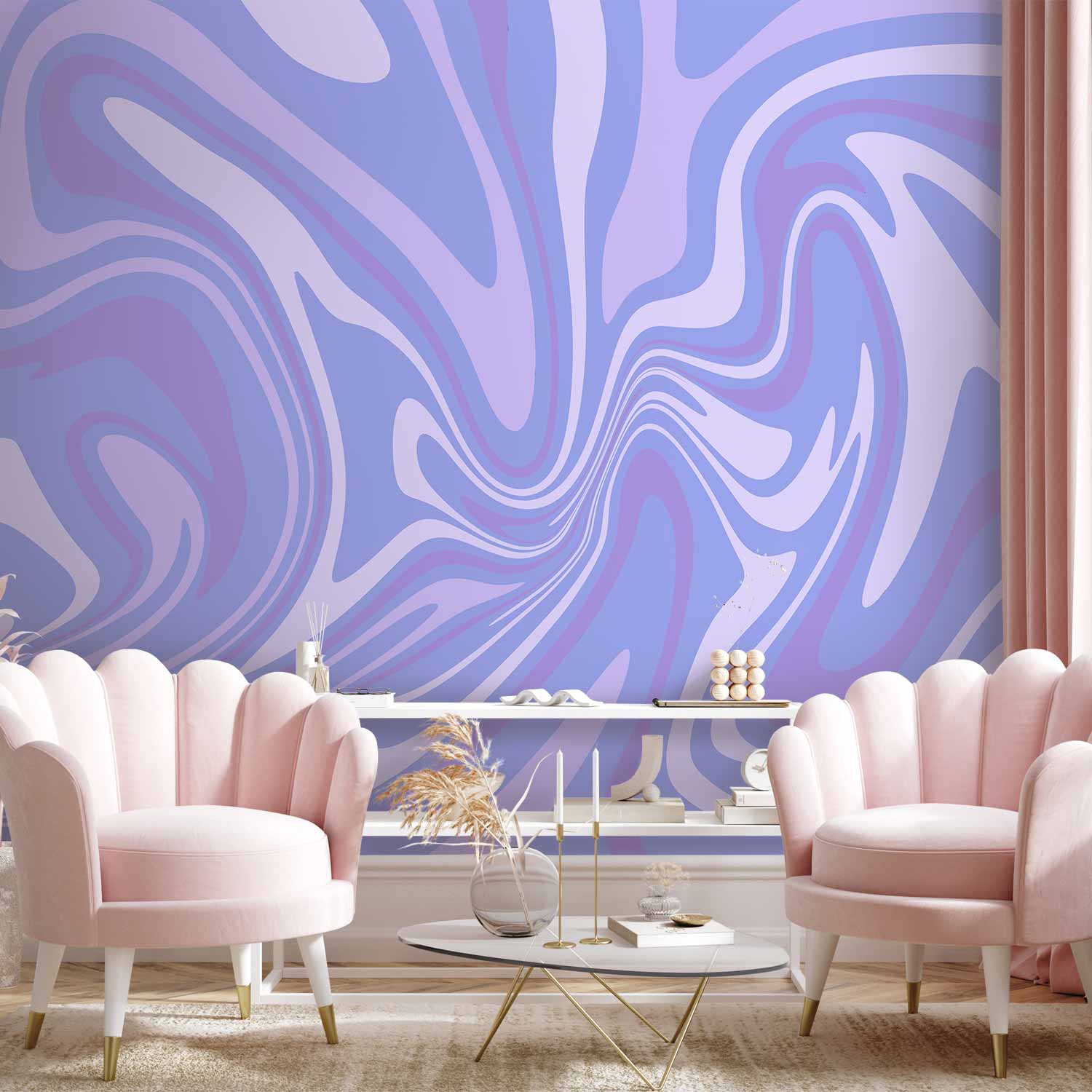 Fototapetes ar abstrakta rakstu - Purpura kompozīcija - abstraktais fons violeti-purpura-lavandas toņos Tapetenshop.lv