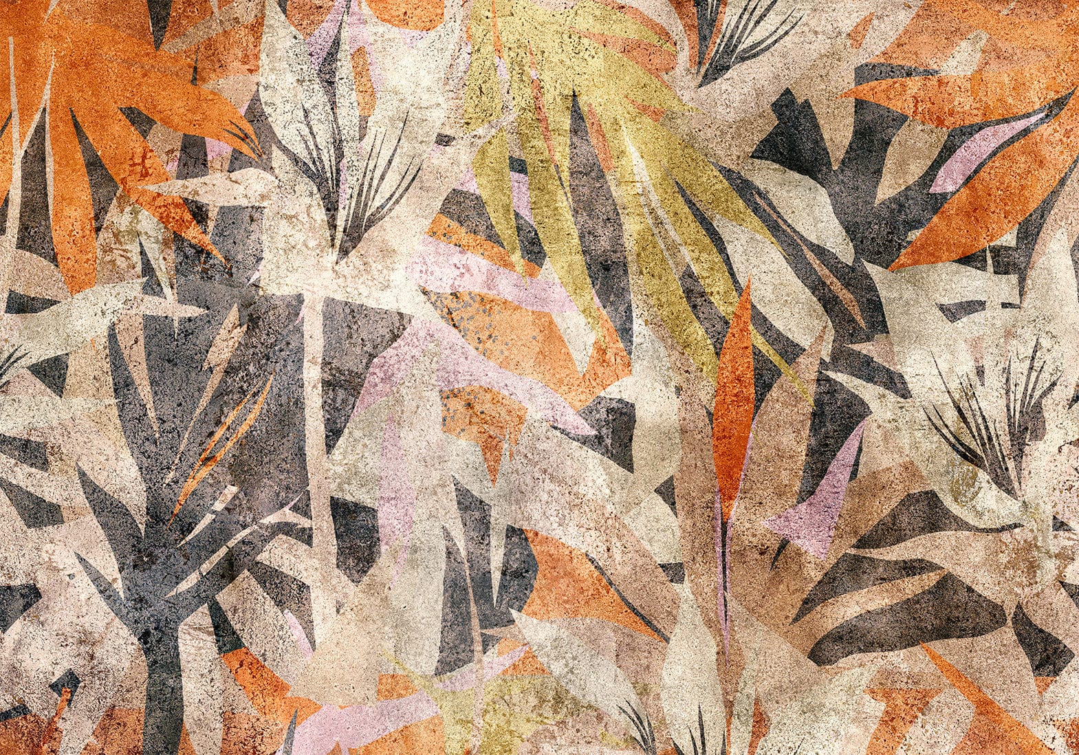 Fototapetes ar abstrakta rakstu - Sajauktas krāsas Tapetenshop.lv