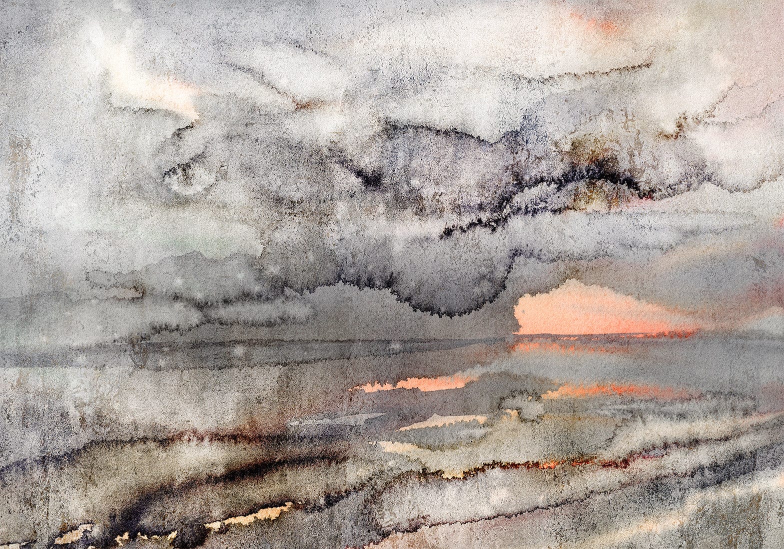 Fototapetes ar abstrakta rakstu - Savienoti mākoņi Tapetenshop.lv