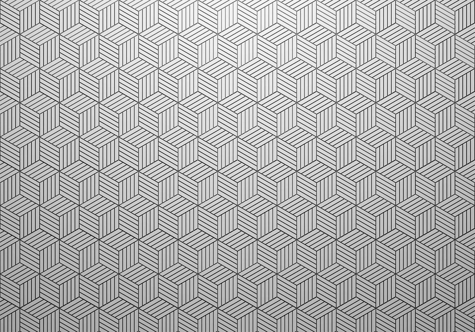 Fototapetes ar abstrakta rakstu - Sešstūri Tapetenshop.lv