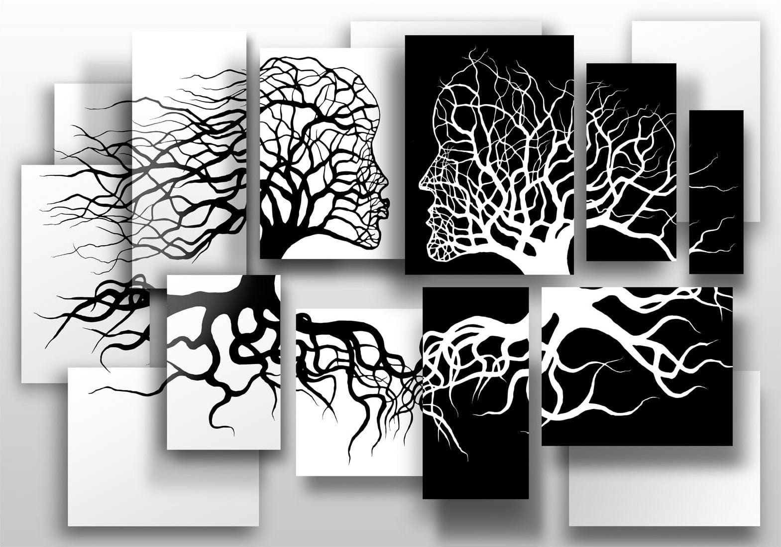 Fototapetes ar abstrakta rakstu - Skūpsts Tapetenshop.lv